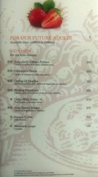 WelcomCafe Marina, WelcomHotel menu 5