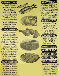 Standard Meat Snacks & Chicken Corner menu 1