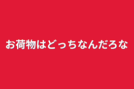 お荷物はどっちなんだろな