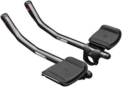 Profile Design T1 Plus Double Ski-Bend Carbon Aerobar: Long 353mm Extension with J5 Bracket and F-40TT Armrest alternate image 2