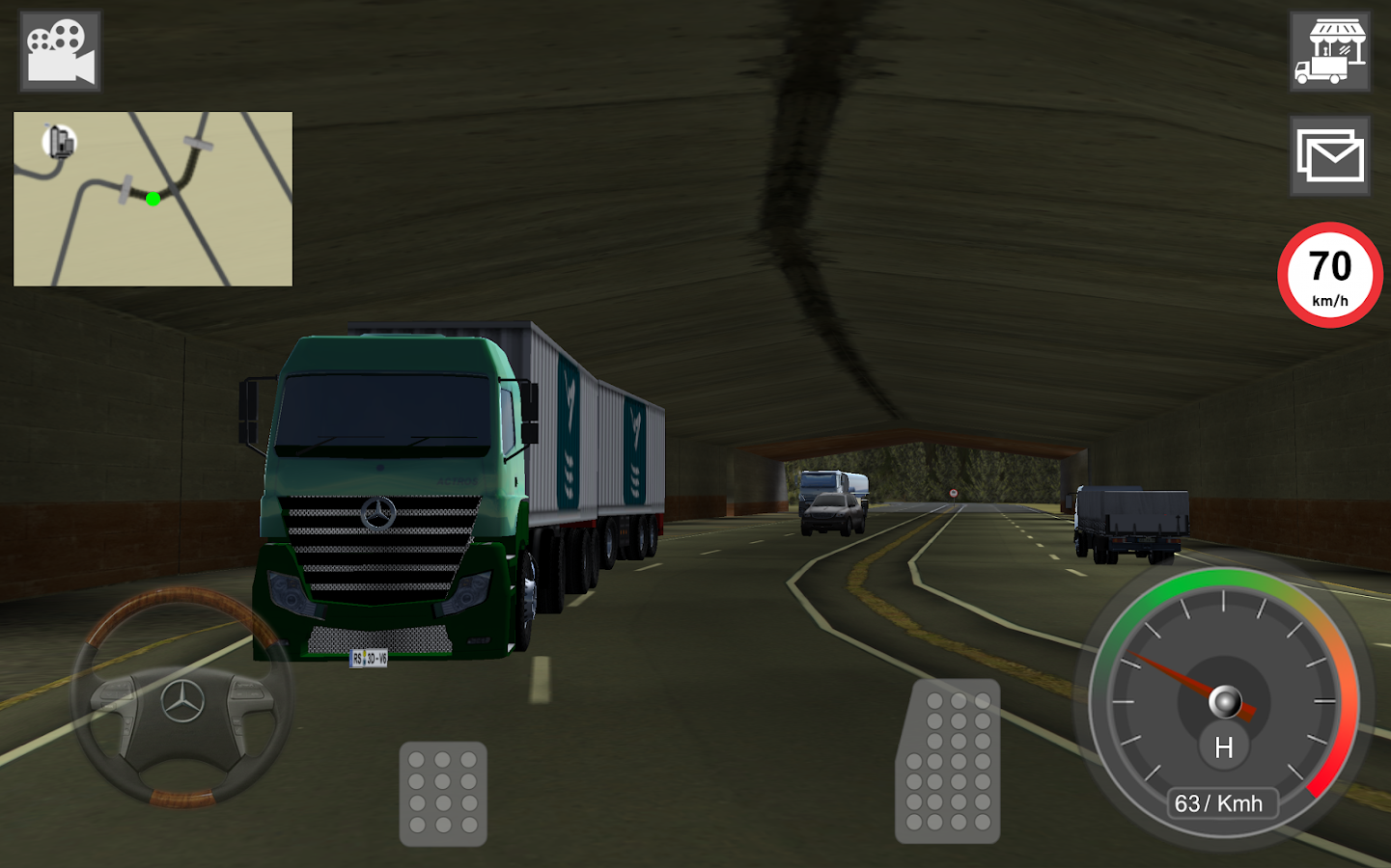   GBD Mercedes Truck Simulator- 스크린샷 