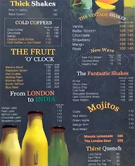 The London Shakes menu 1