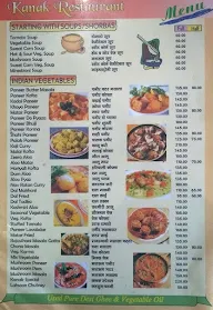 Kanak Restaurant menu 2