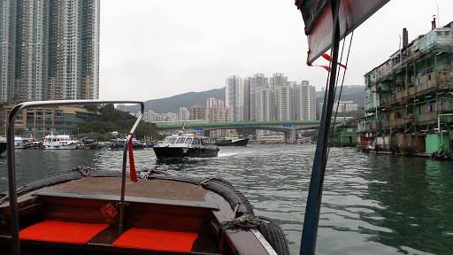 Sampan Boat Tour Hong Kong China 2016