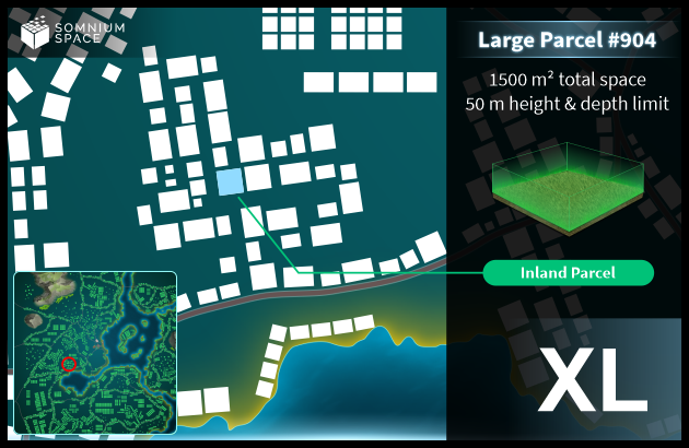 Extra Large #904 (XL) parcel in Somnium Space