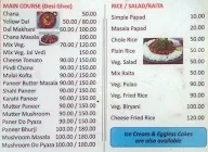 Goyal's Chandigarh Sweets And Restaurant menu 2