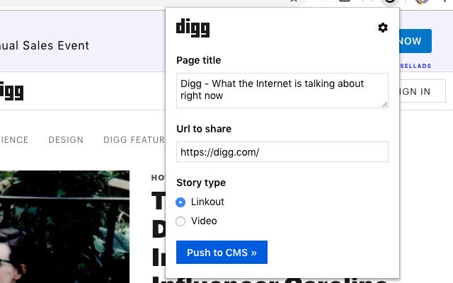 Digg Editor