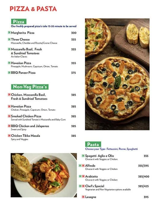 Caffe Ritazza menu 