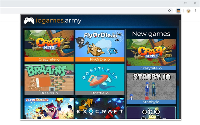 iogames.army Browser Extension Preview image 1