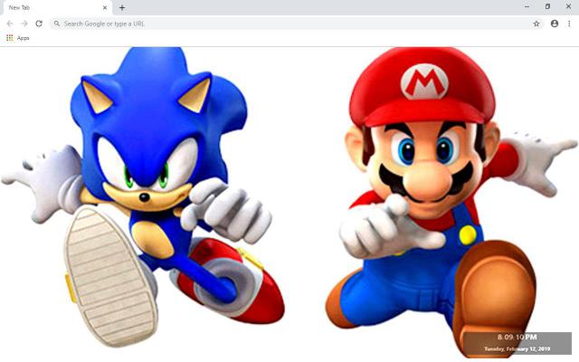 Super Mario & Sonic Wallpaper