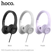 Tai Nghe Chụp Tai Có Míc Cho Điện Thoại Và Máy Tính Hoco W21 Chính Hãng