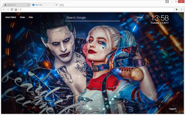 Suicide Squad Wallpapers Hd New Tab Themes Free Addons