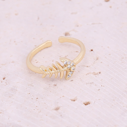Title 5, Copper Micro-set Zircon Ring Small Daisy Cherry...