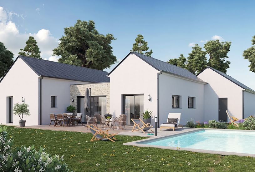  Vente Terrain + Maison - Terrain : 308m² - Maison : 93m² à Montauban-de-Bretagne (35360) 