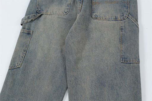 Title 9, Retro Loose Wide-leg Straight Trousers Men. Exp...