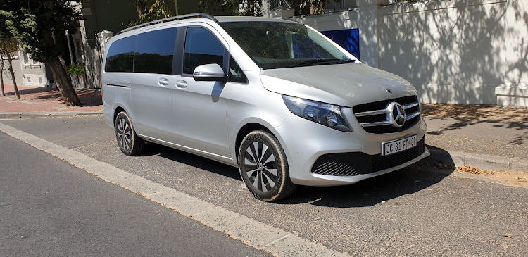 The range-topping Mercedes V250d carries up to eight people in style, and with good gusto. Picture: DENIS DROPPA