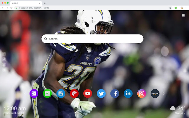 Melvin Gordon New Tab, Wallpapers HD