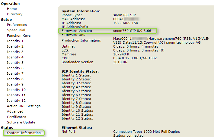 Guide de mise à jour des firmwares des téléphones snom