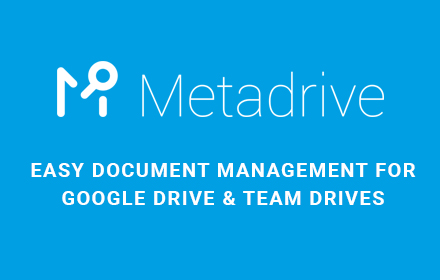 Metadrive Chrome Extension small promo image