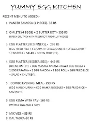 Yummy Egg Kitchen menu 1