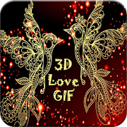 3D Love GIF  Icon