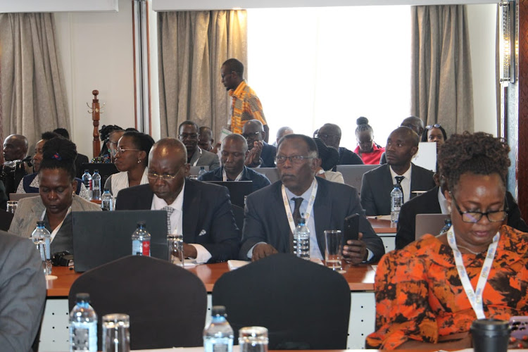 Delegates during the 3rd EAC Regional Science, Technology and Innovation conference at Panafric hotel, Nairobi on March 6, 2024.