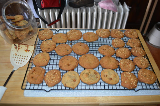 Carmel Apple Cookies with/without Nuts - and a sticky spatula!