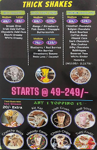 Shake Point menu 1