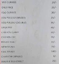 Lakshmi Deluxe Mess menu 1