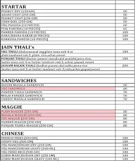 Jainam Rasoi menu 2