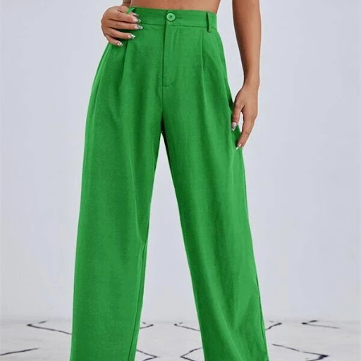 Title 2, Womens High Waist Casual Wide-leg Suit Trouser...