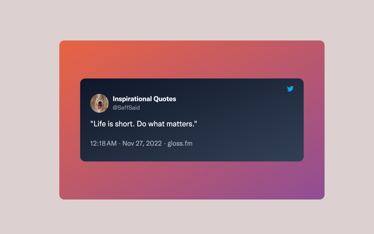 Gloss: Beautiful Twitter Screenshots Preview image 5