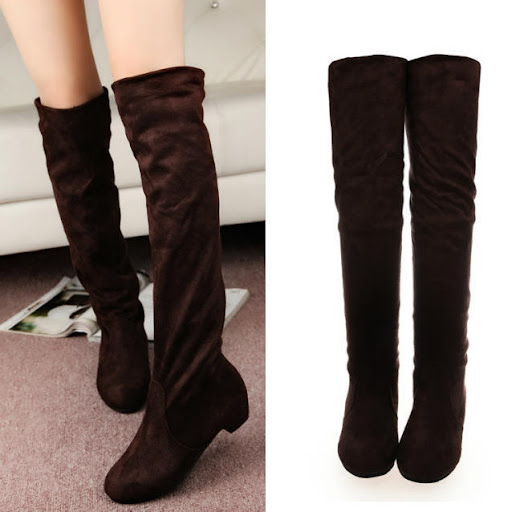 Title 3, Autumn and Winter New High Leg Flat Boots for C...