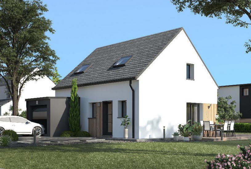  Vente Terrain + Maison - Terrain : 321m² - Maison : 101m² à Saint-Aubin-du-Cormier (35140) 