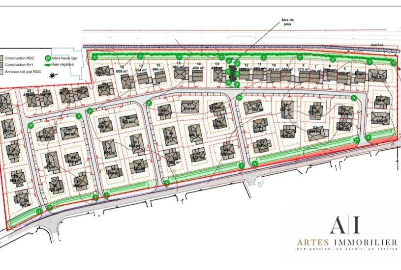  Vente Terrain à bâtir - 554m² à Pierrelatte (26700) 