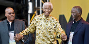 Former South African president, Nelson Mandela, celebrates his 90th birthday at Loftus Stadium. 