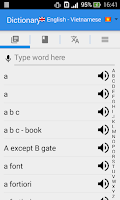 English Vietnamese Dictionary Screenshot