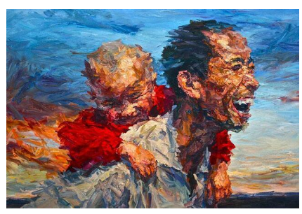 Happy Father And Son DIY Painting By Numbers Kit. A relaxing activity for creating family art and decorating with pride.