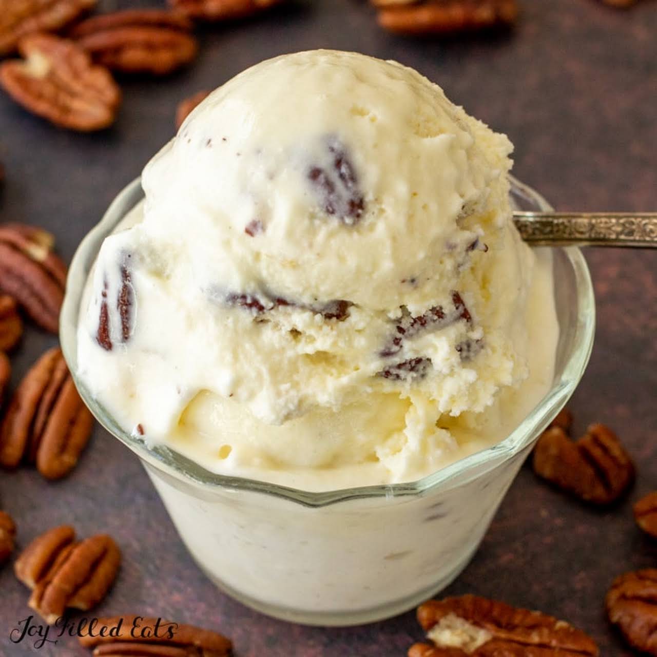 Keto Butter Pecan Ice Cream