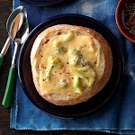 Cheesy Broccoli Soup in a Bread Bowl was pinched from <a href="https://www.tasteofhome.com/recipes/cheesy-broccoli-soup-in-a-bread-bowl/" target="_blank" rel="noopener">www.tasteofhome.com.</a>