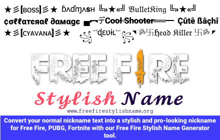 Free Fire Stylish Name ⚡???????? ?? Preview image 0