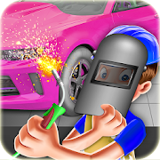 Sports Car Factory Mechanic  Icon