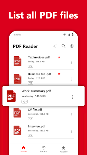 Screenshot PDF Reader - PDF Viewer App