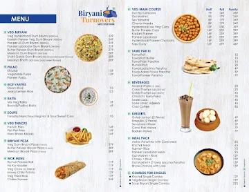 Biryani Turns Veg menu 