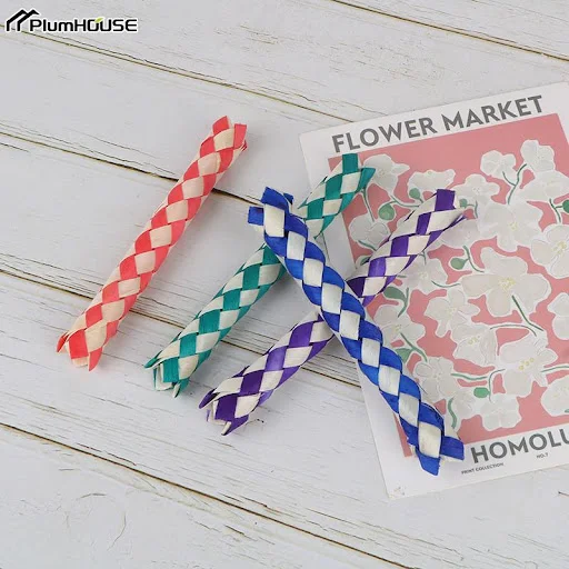 Birds Parrots Chew Toy Creativity DIY Finger Traps Fidget Toys Natural Chinese Bamboo Fingers Trap Replacement Popits Po