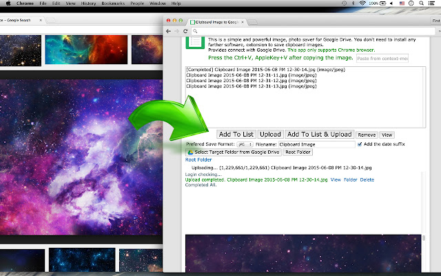 Clipboard Image, Screen Capture to Drive chrome extension