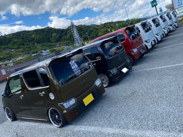 ワゴンRスティングレーの現行ワゴンRオフ会・皆さんお疲れ様でした・オフ会風景・めちゃくちゃ楽しかったに関するカスタム事例の投稿画像20枚目