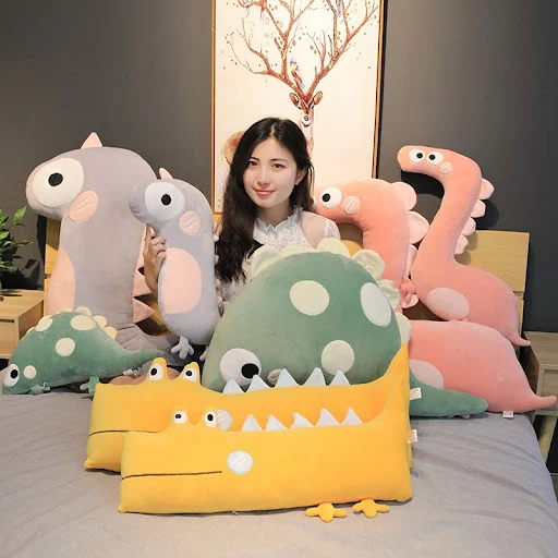 Title 6, Nordic style cute dinosaur plush toy, perfect f...