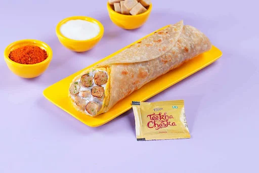 Egg Cheesy Chicken Sausage Wrap