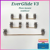 Bộ Stab Eg V3 / Everglide V3 | Bộ Stabilizer Eg V3 / Everglide V3 Plate Mount (Thanh Cân Bằng Cho Phím Cơ)